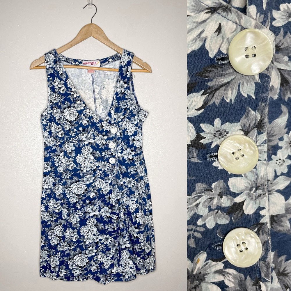 Vintage 90’s Cotton Floral Romper, medium - Picture 2 of 9